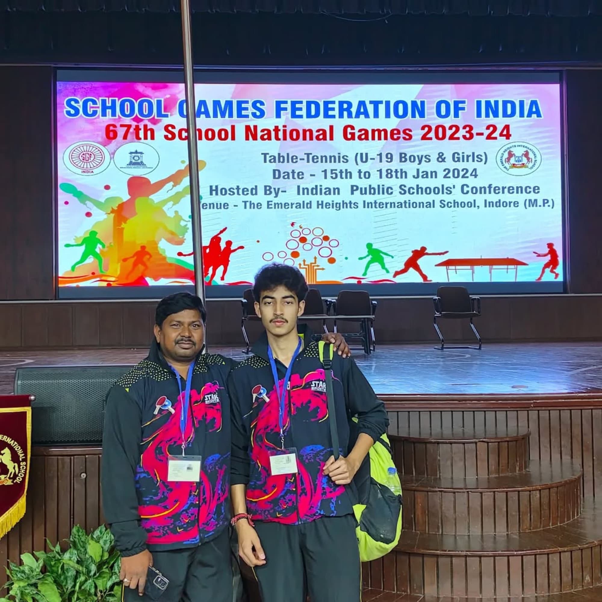 Pradhyuman at the 67th School National Games table tennis event